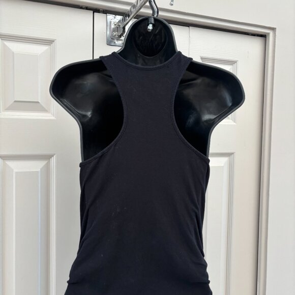 Michael Stars Black Ruched Tank Maxi Dress S - Picture 7 of 10